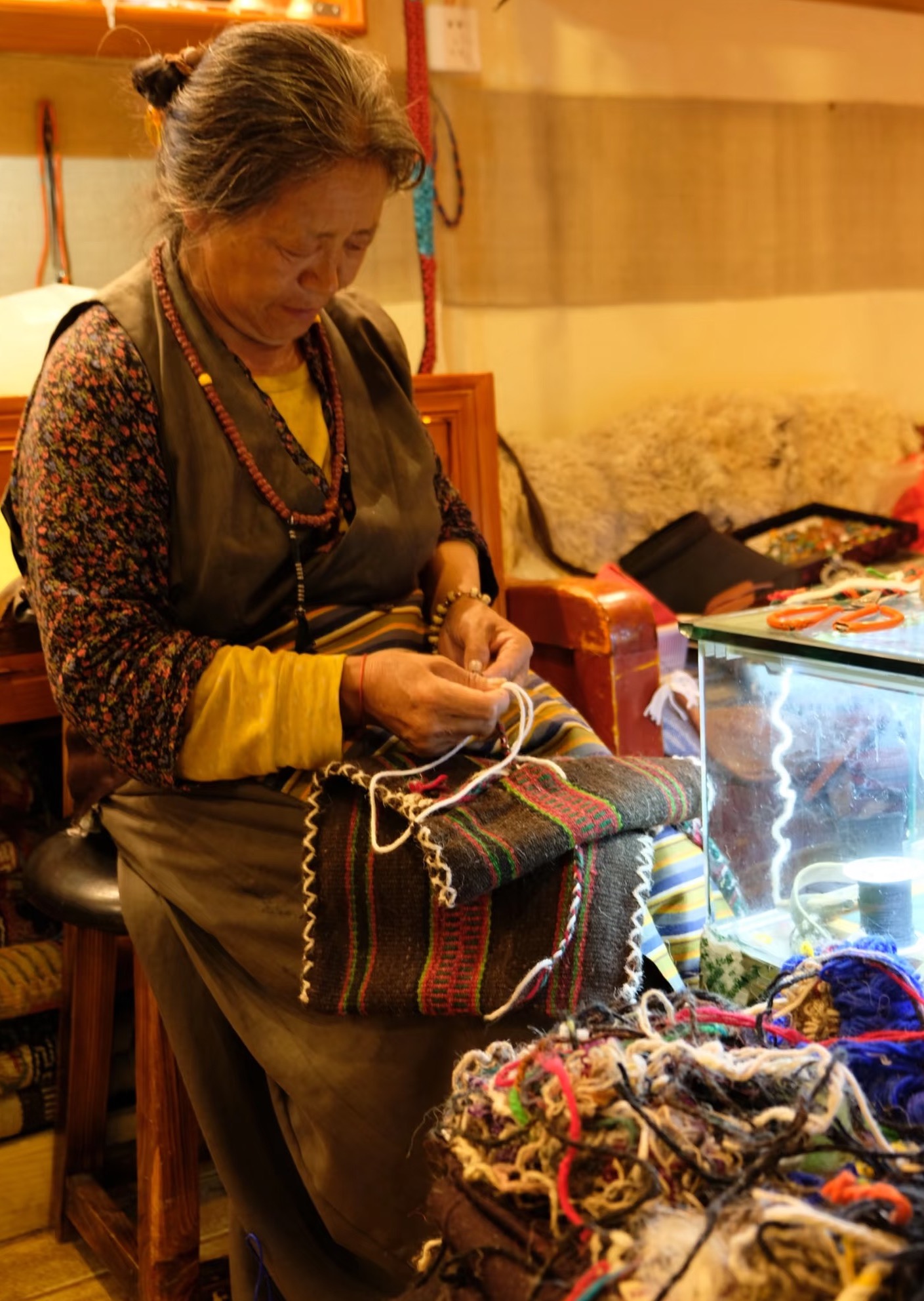 borsa trendy: lana di yak tibetano   artigianato tradizionale
